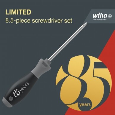 Kruvikeerajate komplekt Wiha SoftFinish® 85 aastat piiratud väljaanne, Phillips, TORX® 8,5 tk. 2