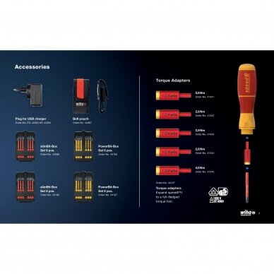 E-Atsuktuvo WIHA rinkinys speedE® II electric (7 vnt.) 9