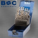 Набор сверл BOHRCRAFT HSS-G DIN 338 1,0–13,0 x 0,5 мм вкл. / КГ13 (25 шт.)