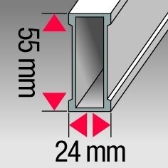 BMI Alustar magnetitega vesiloodi (200 cm) 2