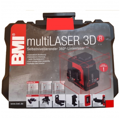 Lāzera nivelieris BMI multiLASER 3D R 2