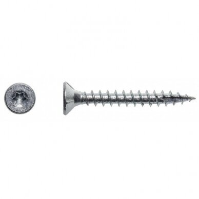 Medsraigčiai Hammerjack 4,0x30mm Torx Zn (balti) SB 50 vnt.