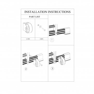 Redeltellingute rataste komplekt Drabest (1 komplekt = 2 ratast) 4